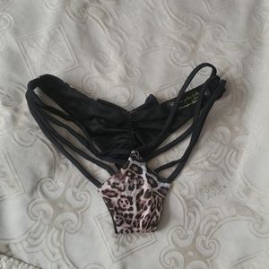 Strappy micro bikini bottom